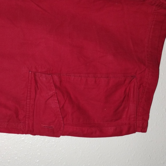 Banana Republic Men's Red Cargo Relaxed Straight Canvas Size 35 - Picture 2 of 5